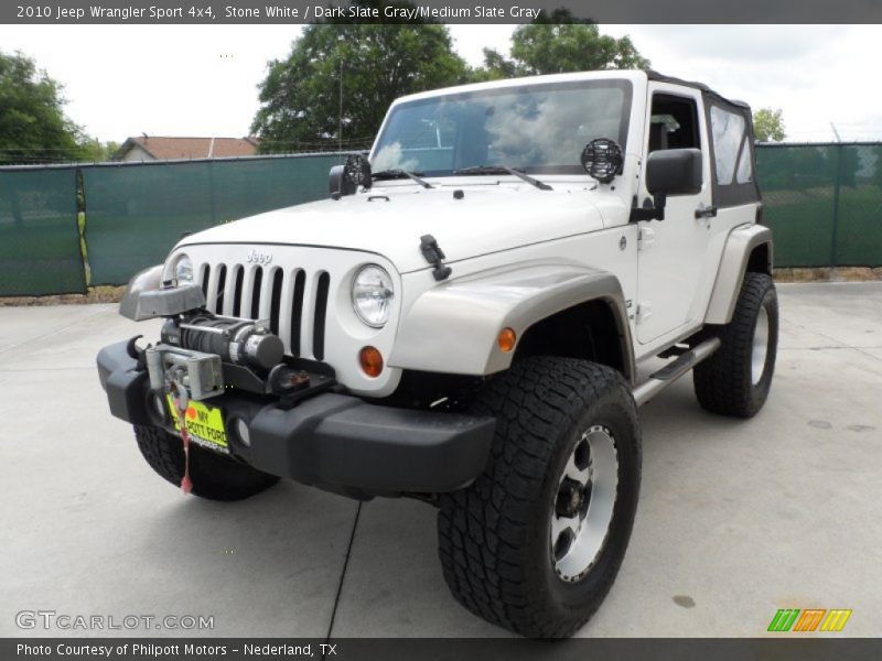 Stone White / Dark Slate Gray/Medium Slate Gray 2010 Jeep Wrangler Sport 4x4