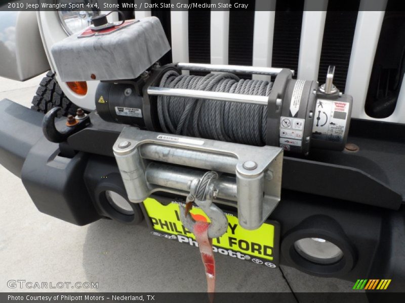 Stone White / Dark Slate Gray/Medium Slate Gray 2010 Jeep Wrangler Sport 4x4