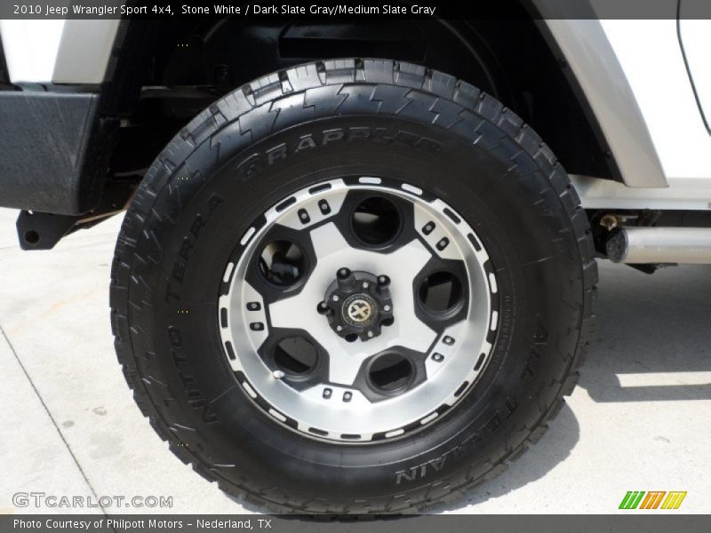 Stone White / Dark Slate Gray/Medium Slate Gray 2010 Jeep Wrangler Sport 4x4