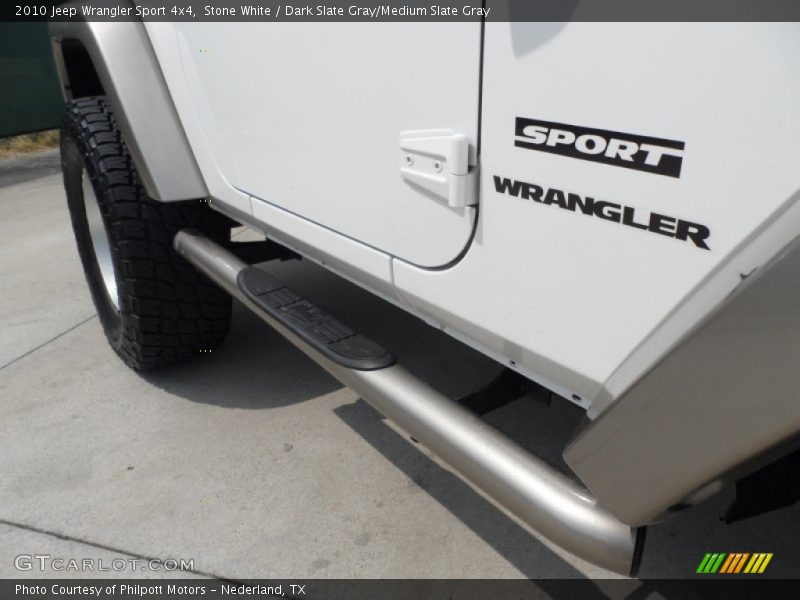 Stone White / Dark Slate Gray/Medium Slate Gray 2010 Jeep Wrangler Sport 4x4