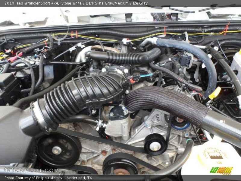 Stone White / Dark Slate Gray/Medium Slate Gray 2010 Jeep Wrangler Sport 4x4
