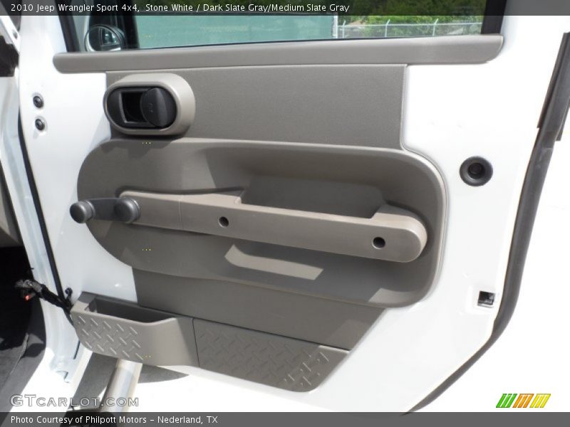 Stone White / Dark Slate Gray/Medium Slate Gray 2010 Jeep Wrangler Sport 4x4