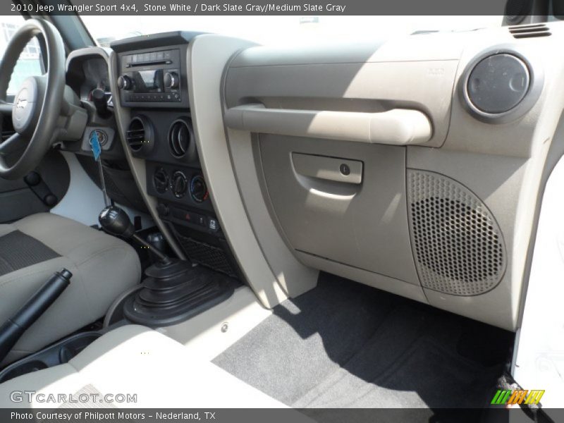 Stone White / Dark Slate Gray/Medium Slate Gray 2010 Jeep Wrangler Sport 4x4