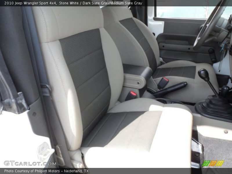 Stone White / Dark Slate Gray/Medium Slate Gray 2010 Jeep Wrangler Sport 4x4