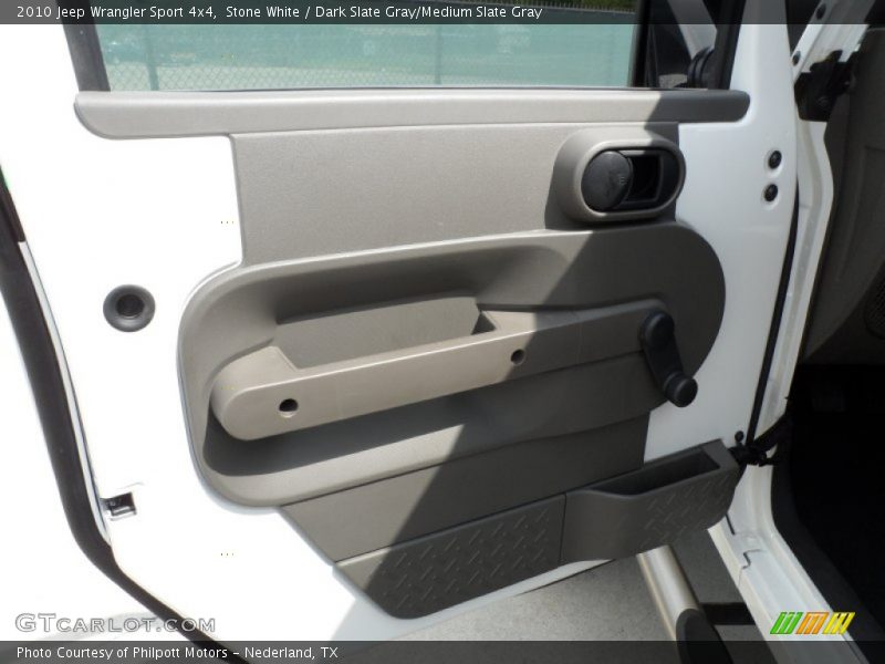 Stone White / Dark Slate Gray/Medium Slate Gray 2010 Jeep Wrangler Sport 4x4