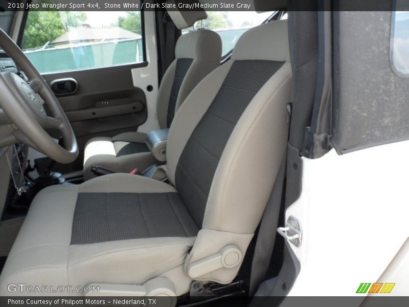Stone White / Dark Slate Gray/Medium Slate Gray 2010 Jeep Wrangler Sport 4x4