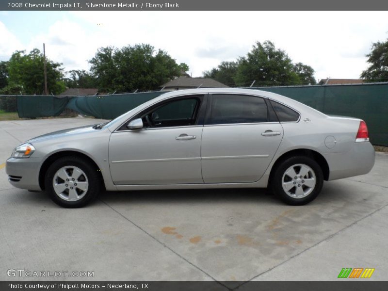 Silverstone Metallic / Ebony Black 2008 Chevrolet Impala LT