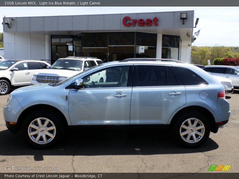 Light Ice Blue Metallic / Light Camel 2008 Lincoln MKX