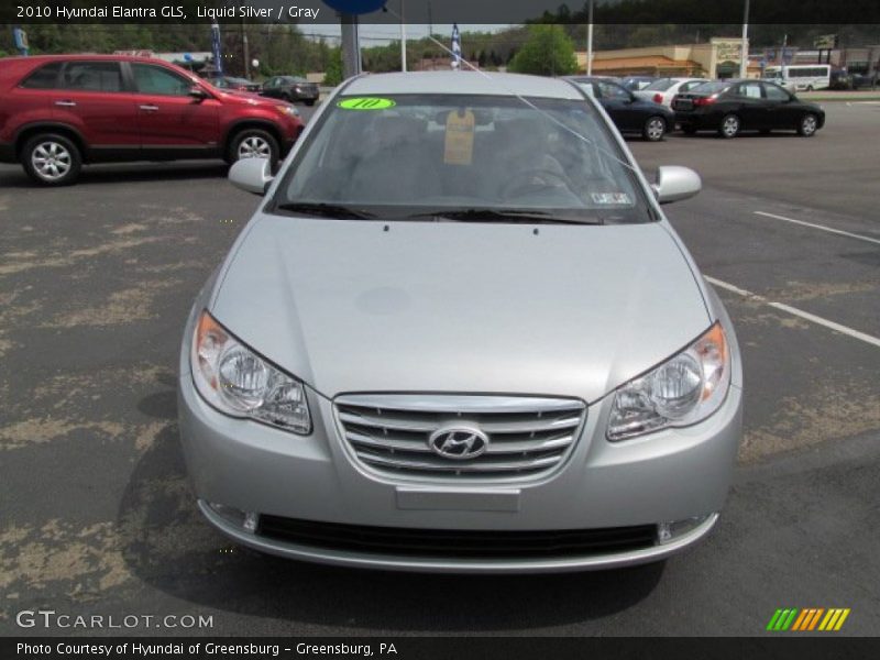 Liquid Silver / Gray 2010 Hyundai Elantra GLS