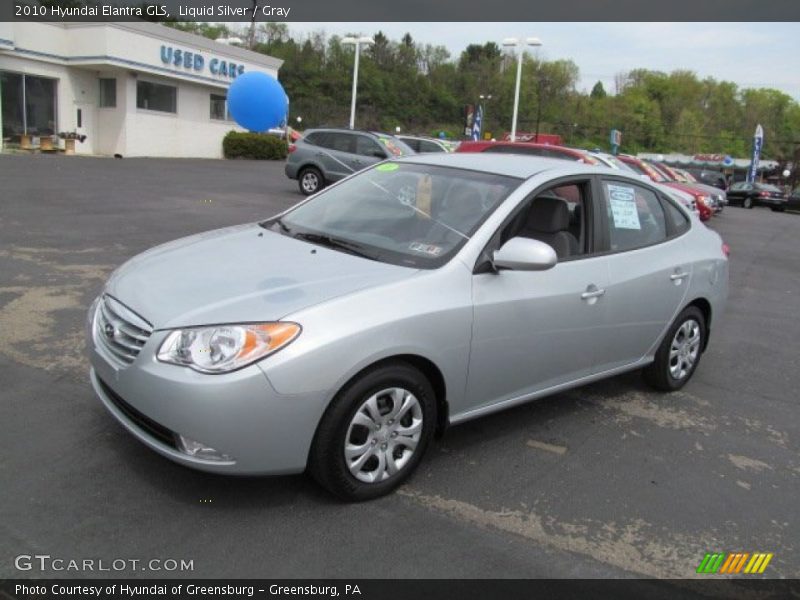 Liquid Silver / Gray 2010 Hyundai Elantra GLS