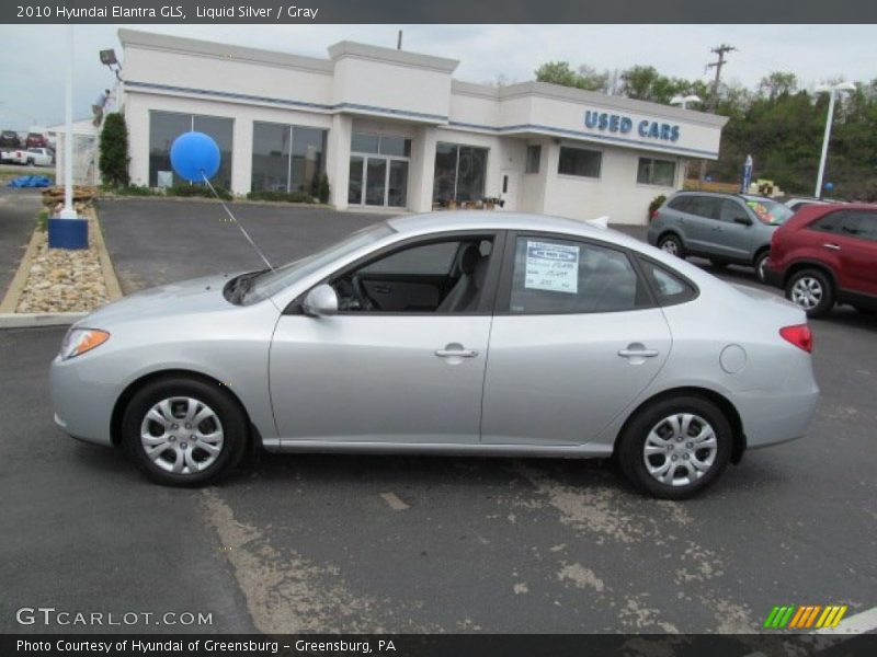 Liquid Silver / Gray 2010 Hyundai Elantra GLS