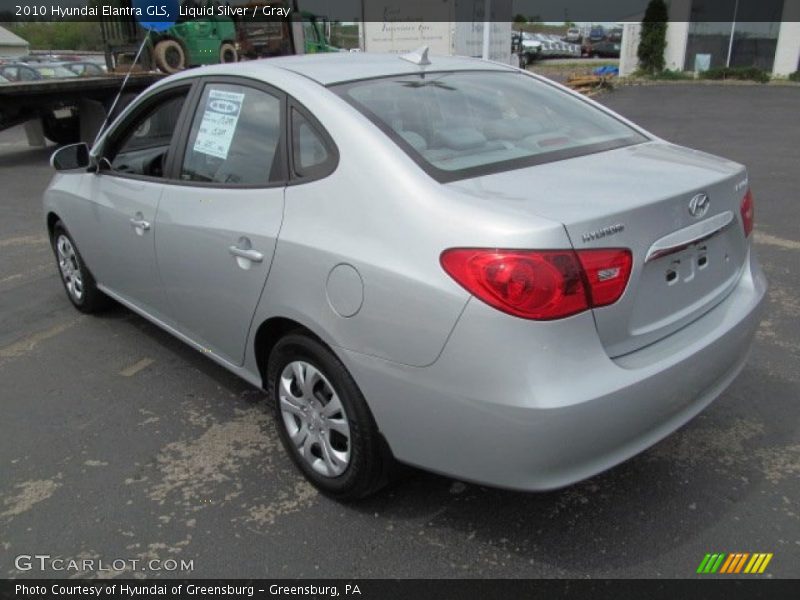 Liquid Silver / Gray 2010 Hyundai Elantra GLS