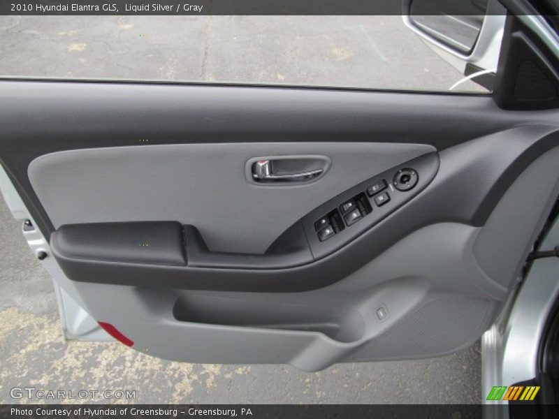 Liquid Silver / Gray 2010 Hyundai Elantra GLS