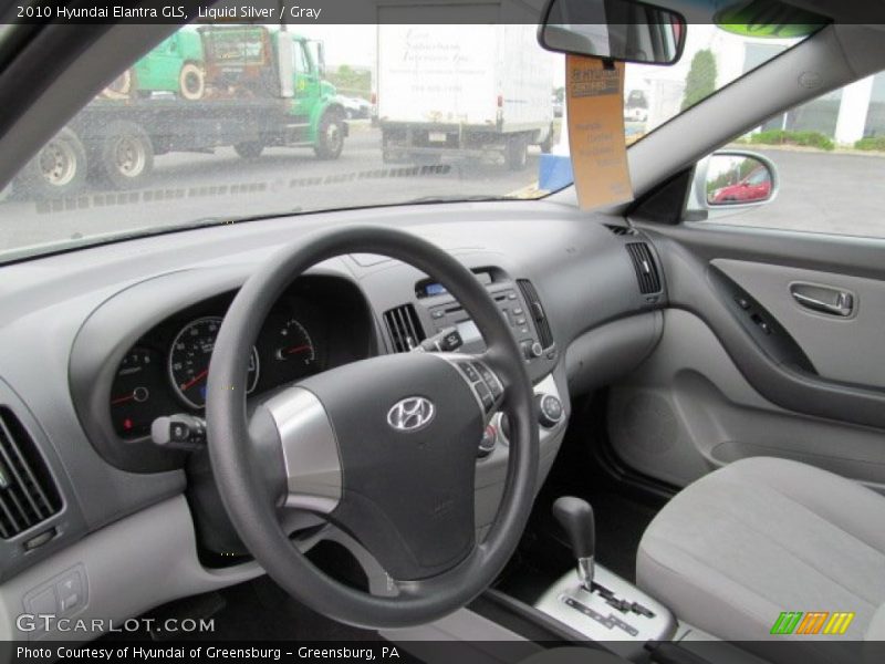 Liquid Silver / Gray 2010 Hyundai Elantra GLS