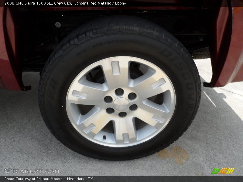 Sonoma Red Metallic / Ebony 2008 GMC Sierra 1500 SLE Crew Cab