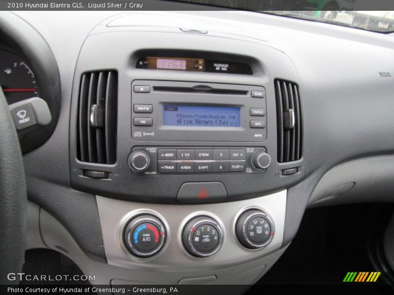 Liquid Silver / Gray 2010 Hyundai Elantra GLS