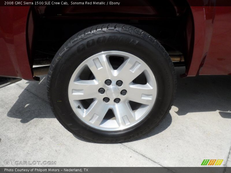 Sonoma Red Metallic / Ebony 2008 GMC Sierra 1500 SLE Crew Cab