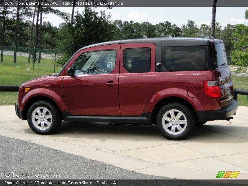 Tango Red Pearl / Black/Titanium 2007 Honda Element EX AWD