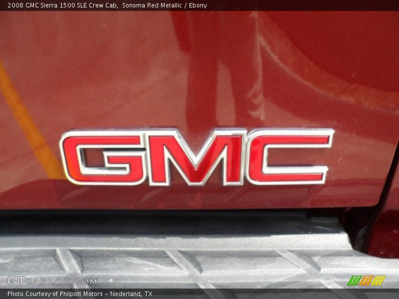 Sonoma Red Metallic / Ebony 2008 GMC Sierra 1500 SLE Crew Cab