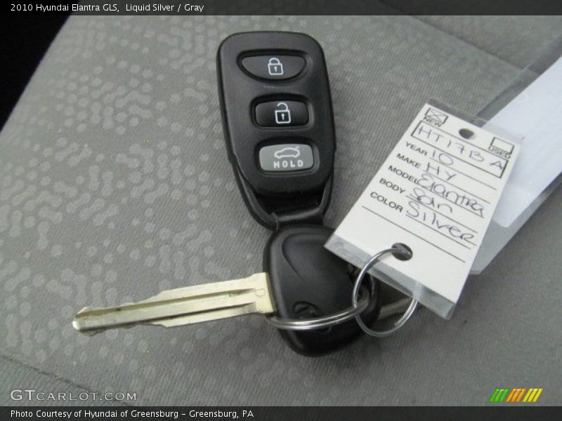 Liquid Silver / Gray 2010 Hyundai Elantra GLS