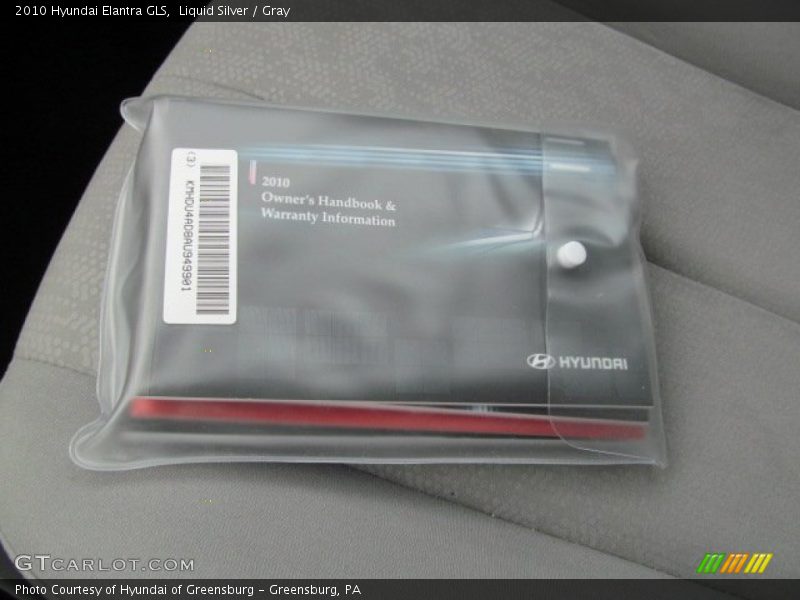 Liquid Silver / Gray 2010 Hyundai Elantra GLS