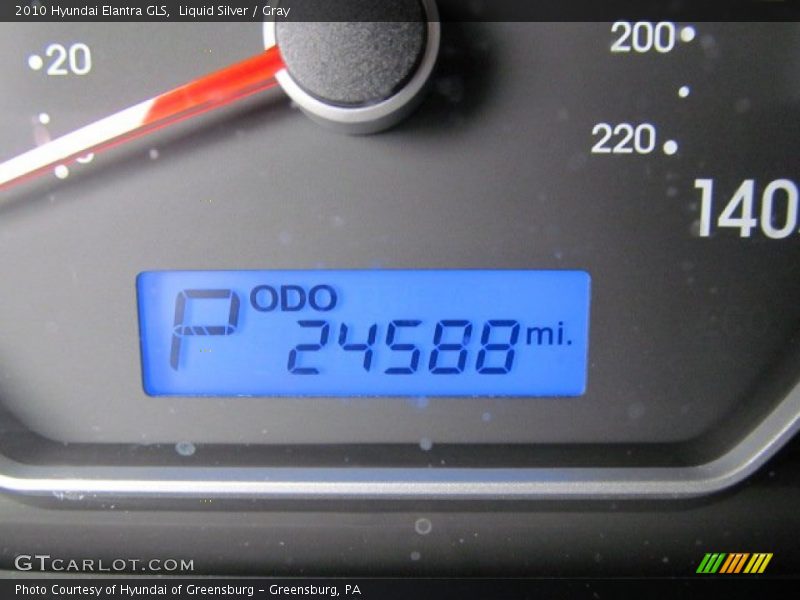 Liquid Silver / Gray 2010 Hyundai Elantra GLS