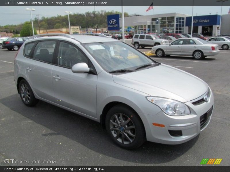 Shimmering Silver / Black 2012 Hyundai Elantra GLS Touring