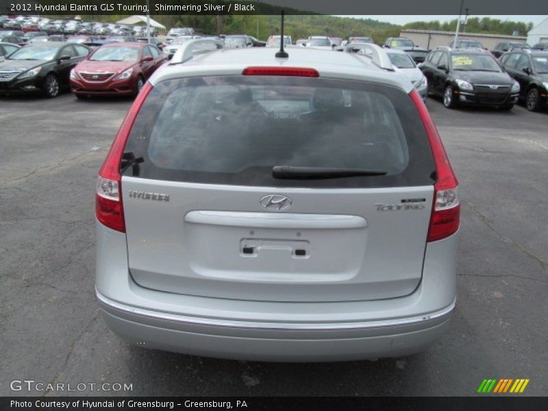 Shimmering Silver / Black 2012 Hyundai Elantra GLS Touring