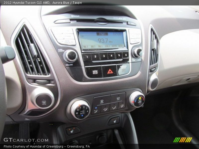 Aurora Blue / Taupe 2012 Hyundai Tucson GLS AWD