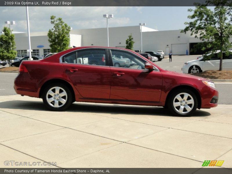Ruby Red / Beige 2009 Kia Optima LX