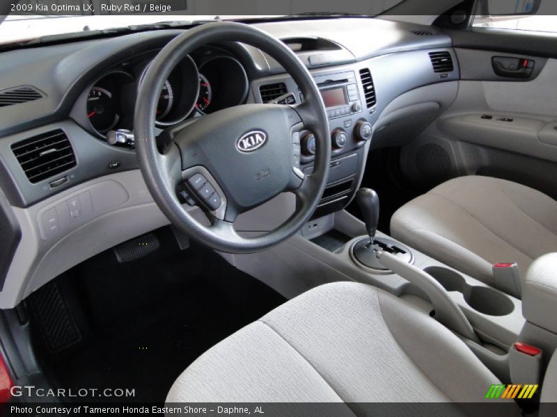 Ruby Red / Beige 2009 Kia Optima LX