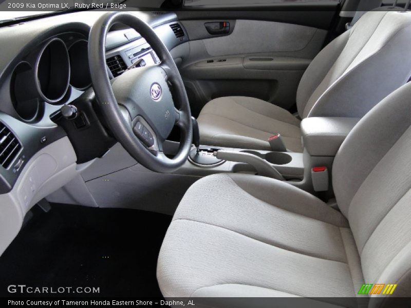 Ruby Red / Beige 2009 Kia Optima LX
