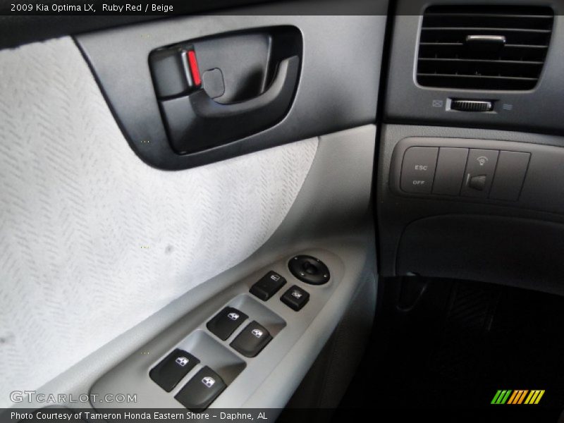 Ruby Red / Beige 2009 Kia Optima LX