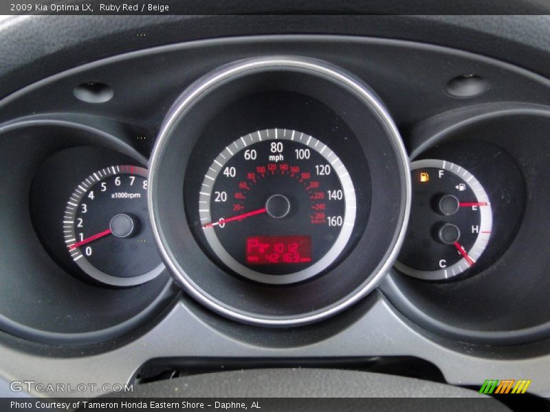 Ruby Red / Beige 2009 Kia Optima LX