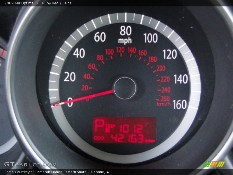 Ruby Red / Beige 2009 Kia Optima LX