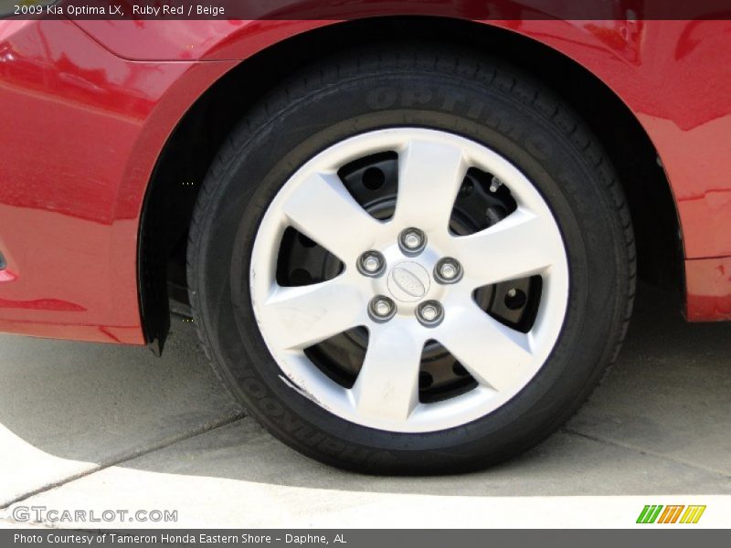 Ruby Red / Beige 2009 Kia Optima LX