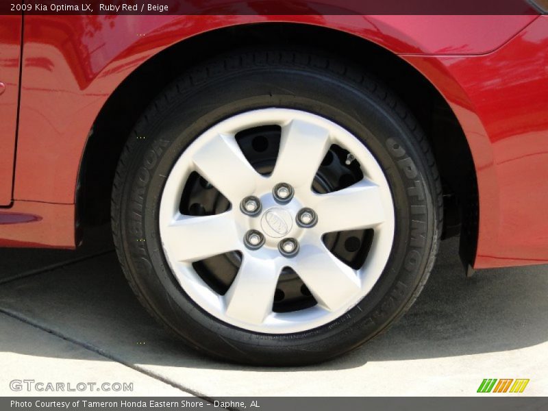 Ruby Red / Beige 2009 Kia Optima LX