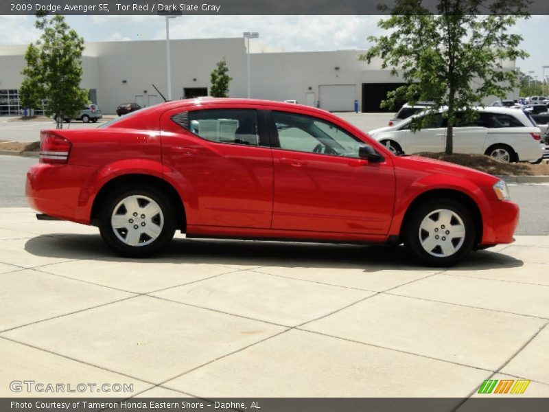 Tor Red / Dark Slate Gray 2009 Dodge Avenger SE
