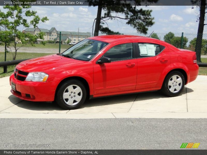 Tor Red / Dark Slate Gray 2009 Dodge Avenger SE