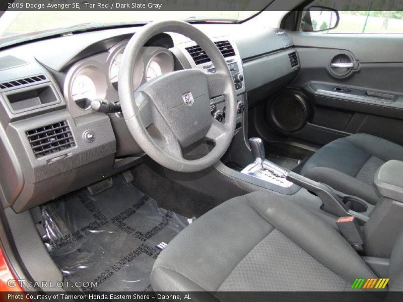 Tor Red / Dark Slate Gray 2009 Dodge Avenger SE