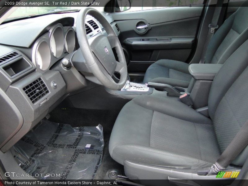 Tor Red / Dark Slate Gray 2009 Dodge Avenger SE