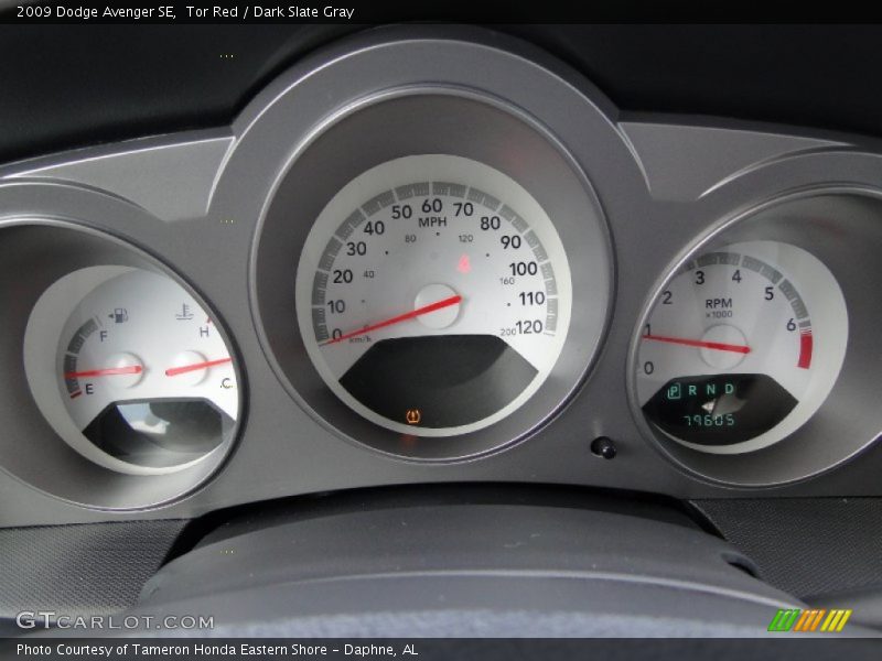 Tor Red / Dark Slate Gray 2009 Dodge Avenger SE