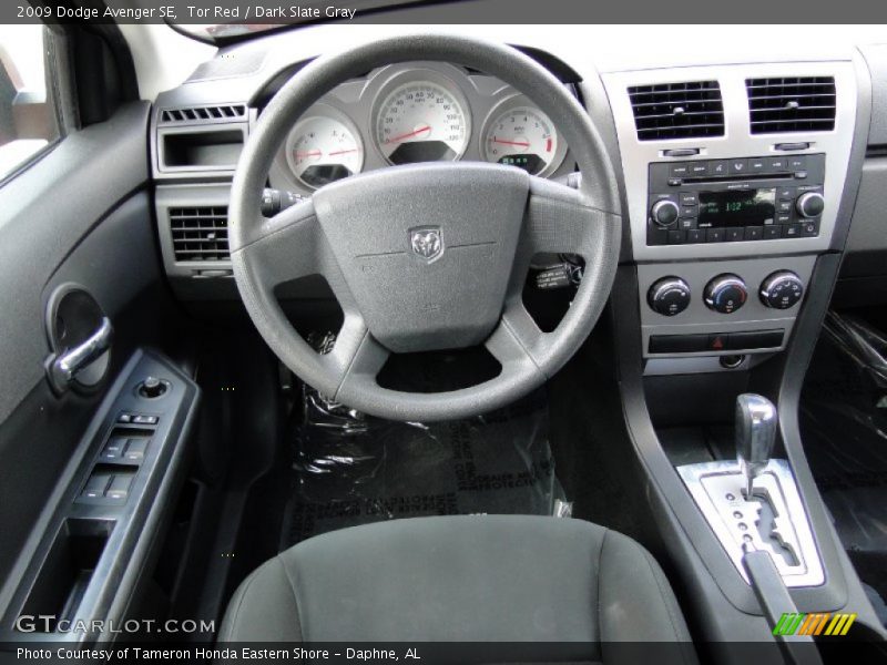 Tor Red / Dark Slate Gray 2009 Dodge Avenger SE