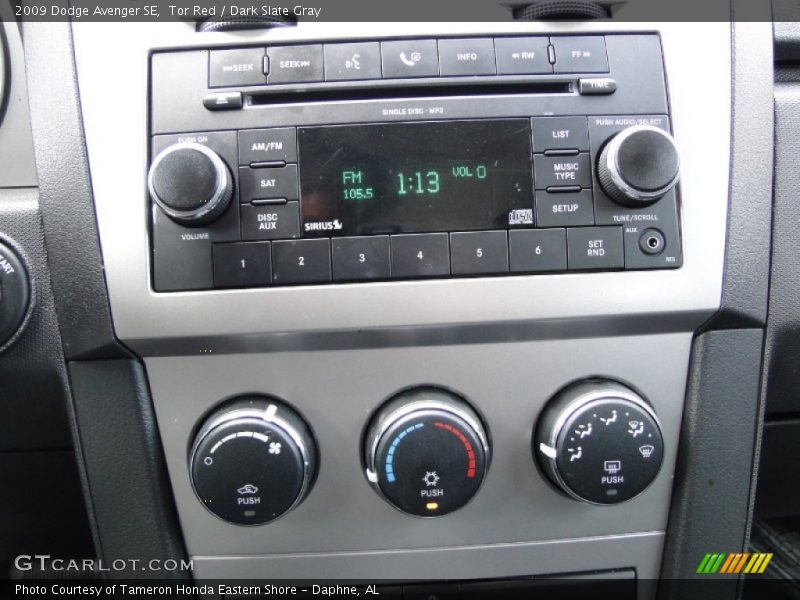 Tor Red / Dark Slate Gray 2009 Dodge Avenger SE