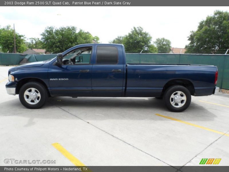 Patriot Blue Pearl / Dark Slate Gray 2003 Dodge Ram 2500 SLT Quad Cab