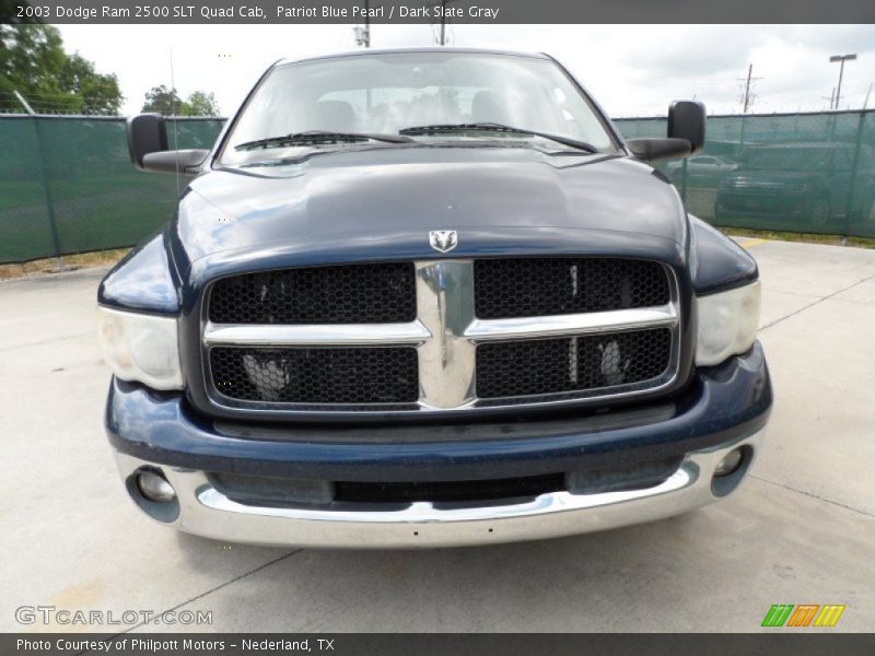 Patriot Blue Pearl / Dark Slate Gray 2003 Dodge Ram 2500 SLT Quad Cab