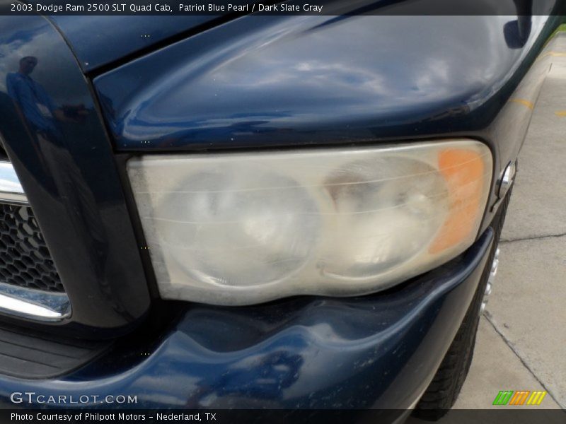 Patriot Blue Pearl / Dark Slate Gray 2003 Dodge Ram 2500 SLT Quad Cab