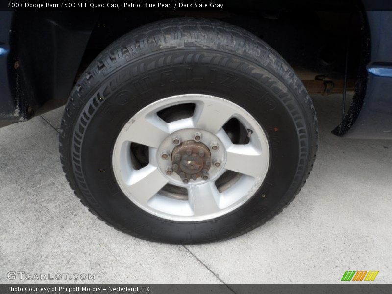 Patriot Blue Pearl / Dark Slate Gray 2003 Dodge Ram 2500 SLT Quad Cab