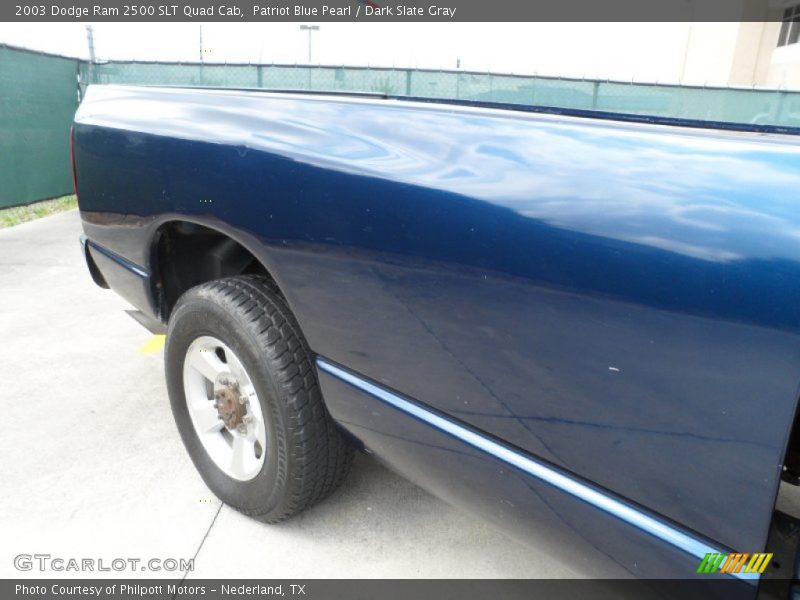 Patriot Blue Pearl / Dark Slate Gray 2003 Dodge Ram 2500 SLT Quad Cab