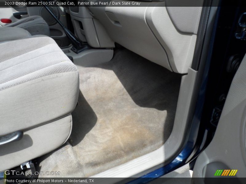 Patriot Blue Pearl / Dark Slate Gray 2003 Dodge Ram 2500 SLT Quad Cab